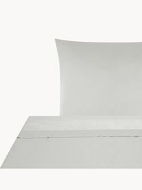 Biancheria da letto in raso di cotone grigio chiaro Comfort, Tessuto: raso Densità del filo 250, Grigio chiaro, 150 x 300 cm + 1 federa 50 x 80 cm