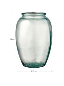 Vase en verre recyclé Kusintha, Verre recyclé, Vert, Ø 60 cm