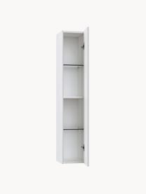 Mueble de baño alto Ago, 25 cm, Estantes: vidrio, aglomerado con lá, Blanco, An 25 x Al 130 cm