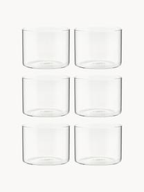 Vasos de vidrio borosilicato Boro, 6 uds., Vidrio de borosilicato, Transparente, Ø 8 x Al 6 cm, 200 ml