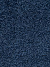 Pluizig hoogpolig vloerkleed Leighton, Bovenzijde: microvezels (100% polyest, Onderzijde: 70% polyester, 30% katoen, Donkerblauw, B 160 x L 230 cm (maat M)
