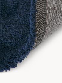 Flauschiger Hochflor-Teppich Leighton, Flor: Mikrofaser (100% Polyeste, Dunkelblau, B 160 x L 230 cm (Größe M)