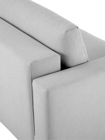 Canapé convertible 3 places avec rangement Tasha, Tissu gris clair, larg. 235 x prof. 100 cm