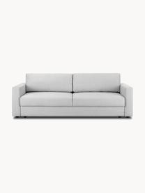 Schlafsofa Tasha (3-Sitzer) mit Stauraum, Bezug: 100% Polyester Der hochwe, Füße: Massives Kiefernholz, Spe, Füße: Kunststoff Dieses Produkt, Webstoff Hellgrau, B 235 x T 100 cm