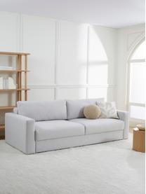 Schlafsofa Tasha (3-Sitzer) mit Stauraum, Bezug: 100% Polyester Der hochwe, Webstoff Hellgrau, B 235 x T 100 cm