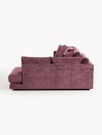 XL Ecksofa Tribeca, Bezug: 100 % Polyester Der strap, Gestell: Buchenholz, Kiefernholz, , Webstoff Aubergine, B 326 x T 192 cm, Eckteil rechts