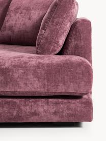 Sofa narożna XL Tribeca, Tapicerka: 100% poliester Dzięki tka, Stelaż: drewno bukowe, drewno sos, Nogi: drewno sosnowe Ten produk, Ciemnofioletowa tkanina, S 326 x G 192 cm, prawostronna