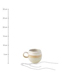 Taza de café artesanal April, Gres
Una mitad vidriada, la otra mitad natural, lo que enfatiza el carácter de la artesanía., Tonos amarillos, Ø 9 x Al 8 cm, 275 ml