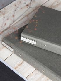 Portaetichette verticali Label 4 pz, Metallo rivestito, Argentato, Larg. 2 x Alt. 7 cm
