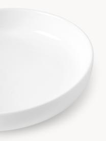 Piatti fondi in porcellana Nessa 4 pz, Porcellana a pasta dura di alta qualità, Bianco latte lucido, Ø 21 cm