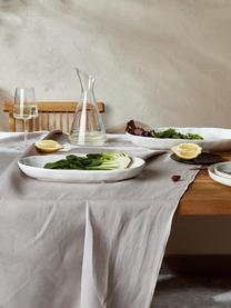 Sada velkých servírovacích talířů Cassia, 2 díly, Kamenina, Bílá, Sada s různými velikostmi