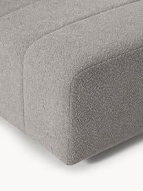 Bouclé-Mittelmodul Lena, Bezug: Bouclé (93 % Polyester, 6, Gestell: Buchenholz, Spanplatte, H, Bouclé Grau, B 78 x T 106 cm