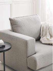 Fauteuil Tribeca, Tissu gris clair, larg. 110 x prof. 96 cm