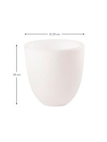 Bodenleuchte Shining Curvy Pot mit Stecker, Leuchte: Kunststoff, Weiß, Ø 39 x H 39 cm