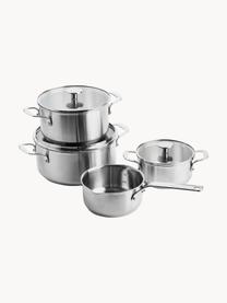 Batería de cocina KitchenAid, 7 uds., Plateado, Set de diferentes tamaños, 7 pzas.