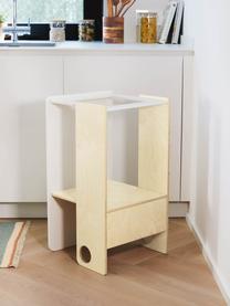 Kinder-Lernturm Nuun, Mitteldichte Holzfaserplatte (MDF), Holz, Weiss, B 38 x H 71 cm