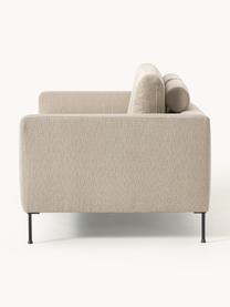Sofa Cucita (2-Sitzer), Bezug: Webstoff (Polyester) Der , Gestell: Massives Kiefernholz, Füße: Metall, lackiert Dieses P, Webstoff Beige, B 187 x T 94 cm