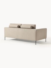Sofa Cucita (2-Sitzer), Bezug: Webstoff (Polyester) Der , Gestell: Massives Kiefernholz, Füße: Metall, lackiert Dieses P, Webstoff Beige, B 187 x T 94 cm
