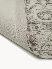 Tappeto vintage in ciniglia tessuto a mano Sofia, Retro: 100% cotone, Beige, grigio, Larg.160 x Lung. 230 cm (taglia M)