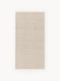 Handgewebter Wollteppich Amaro, Flor: 67 % Wolle (RWS-zertifizi, Cremeweiß, Beige, B 80 x L 150 cm (Größe XS)