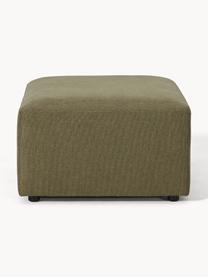 Pouf Melva, larg. 99 x prof. 72 cm, Tissu vert olive, larg. 99 x prof. 72 cm