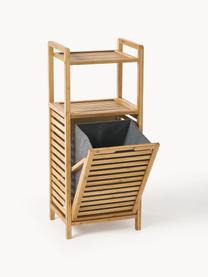 Meuble de salle de bain avec panier à linge Kit, Bois clair, larg. 40 x haut. 95 cm