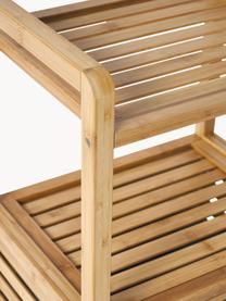 Estanteria de baño con cesta de lavandería Kit, Estructura: madera de bambú, MDF (tab, Cesta: polipropileno, poliéster , Madera de bambú, An 40 x Al 95 cm