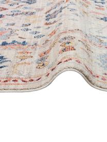 Kurzflor-Teppich Heritage mit bunten Ornamenten, Flor: 100% Polyester, Elfenbeinfarben, B 160 x L 236 cm (Größe M)