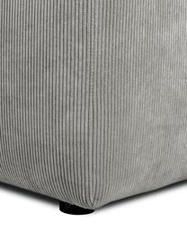 Cord-Ecksofa Melva (3-Sitzer) in Grau, Bezug: Cord (92% Polyester, 8% P, Gestell: Massives Kiefernholz, Spa, Cord Grau, B 240 x T 144 cm