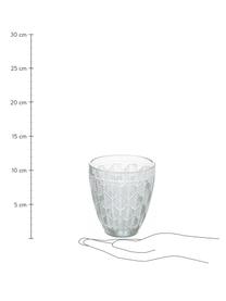 Vasos Bali Leaf, 6 uds., Vidrio, Transparente, Ø 10 x Al 10 cm