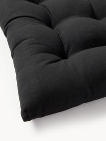 Poduszka na krzesło Ava, 2 szt., Czarny, S 40 x D 40 cm
