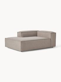 Chaise longue hoekmodule Lennon, Bekleding: 100% polyester De slijtva, Frame: massief grenenhout, multi, Poten: kunststof Dit product is , Geweven stof taupe, B 119 x D 180 cm, hoekdeel links