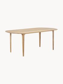 Ovaler Esstisch Archie aus Eichenholz, 200 x 100 cm, Massives Eichenholz, geölt
100 % FSC Holz aus nachhaltiger Forstwirtschaft, Eichenholz, geölt, B 200 x T 100 cm