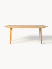 Table ovale en chêne massif Archie, 200 x 100 cm, Bois de chêne massif, huilé
Ce produit est fabriqué à partir de bois certifié FSC® issu du développement durable, Chêne, huilé, larg. 200 x prof. 100 cm