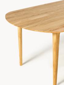 Table ovale en chêne massif Archie, 200 x 100 cm, Bois de chêne massif, huilé
Ce produit est fabriqué à partir de bois certifié FSC® issu du développement durable, Chêne, huilé, larg. 200 x prof. 100 cm