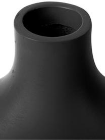 Váza v organickém tvaru Organic Curves, Polyresin, Černá, Š 18 cm, V 21 cm