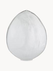 Pieza decorativa huevo artesanal Murina, Vidrio, Transparente, Ø 22 x Al 30 cm