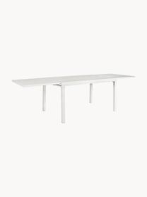 Tavolo da giardino allungabile Pelagius, varie misure, Alluminio verniciato a polvere, Bianco, Larg. 83/166 x Prof. 80 cm