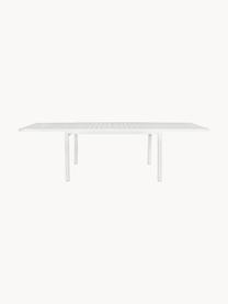 Ausziehbarer Gartentisch  Pelagius, verschiedene Größen, Aluminium, pulverbeschichtet, Weiß, B 135/270 x T 90 cm