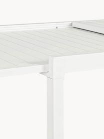 Mesa extensible para exterior Pelagius, tamaños diferentes, Aluminio con pintura en polvo, Blanco, An 83-166 x F 80 cm