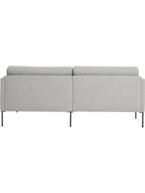 Kleines Ecksofa Fluente, Bezug: 100 % Polyester Der strap, Gestell: Massives Kiefernholz, FSC, Webstoff Hellgrau, B 198 x T 152 cm, Eckteil rechts