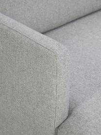 Kleines Ecksofa Fluente, Bezug: 100 % Polyester Der strap, Gestell: Massives Kiefernholz, FSC, Webstoff Hellgrau, B 198 x T 152 cm, Eckteil rechts
