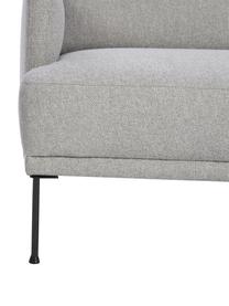Kleines Ecksofa Fluente, Bezug: 100 % Polyester Der strap, Gestell: Massives Kiefernholz, FSC, Webstoff Hellgrau, B 198 x T 152 cm, Eckteil rechts