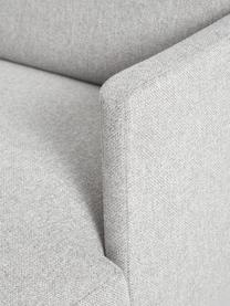 Petit canapé d'angle Fluente, Tissu gris clair, larg. 198 x prof. 152 cm, méridienne à droite