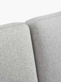 Kleines Ecksofa Fluente, Bezug: 100 % Polyester Der strap, Gestell: Massives Kiefernholz, Bir, Füße: Metall, pulverbeschichtet, Webstoff Hellgrau, B 198 x T 152 cm, Eckteil rechts