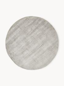 Tapis rond en viscose tissé main Jane, Grège, Ø 300 cm (taille XXL)