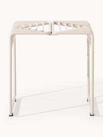 Metall-Hocker Banu, Gestell: Metall, pulverbeschichtet, Hellbeige, B 46 x H 47 cm