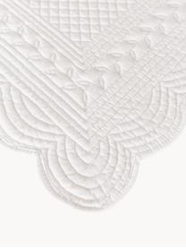 Sets de table Boutis, 2 pièces, 100 % coton, Blanc, larg. 34 x long. 48 cm