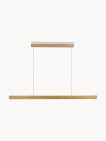 Lampada a sospensione grande a LED con luce regolabile Ilgas, Paralume: legno, Legno, bianco, Larg. 115 x Alt. 4 cm