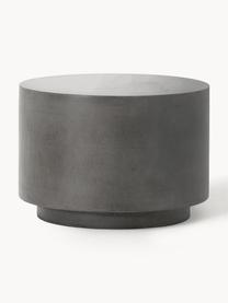 Mesa auxiliar para exterior Out, Gris cemento, Gris oscuro, Ø 50 x Al 35 cm